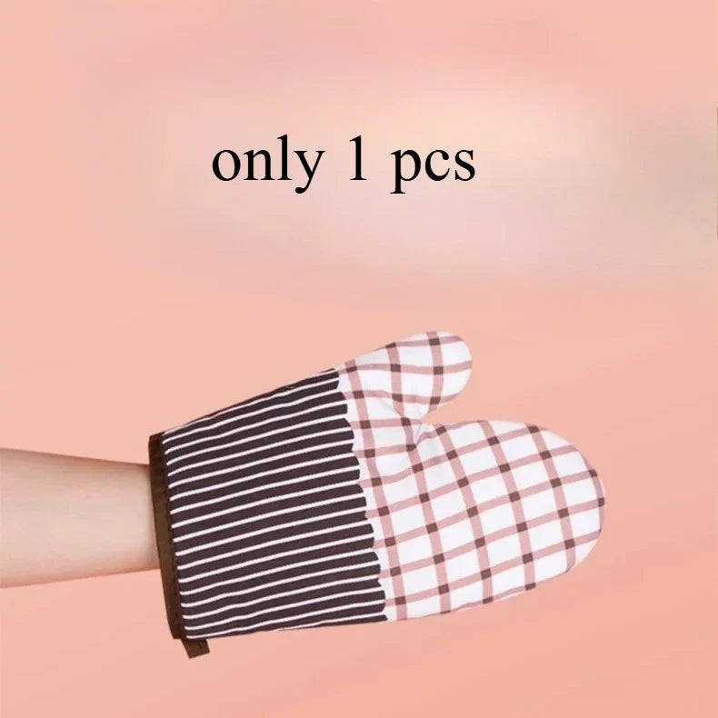 Heat Resistant Microwave Oven Mitts Gloves | Non Slip Kitchen Baking Accessories