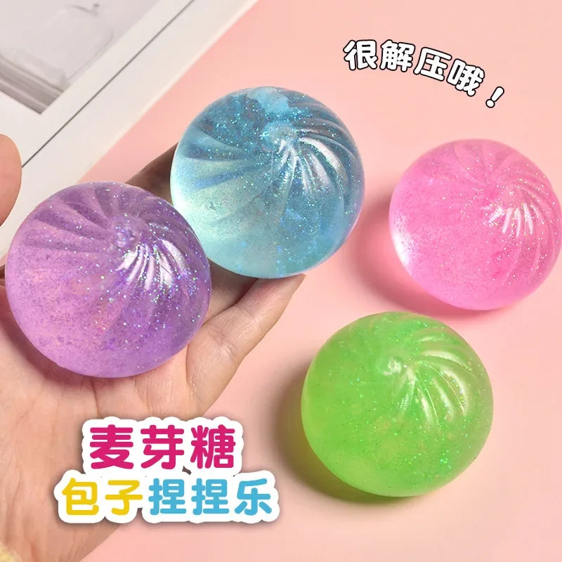 Creative Toy Maltose Steamed Bun | Stress Relief Kneading Toy with Slow Rebound Music