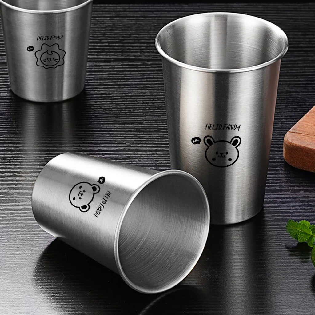 WORTHBUY 304 Stainless Steel Stackable Cup | Portable Metal Tumbler for Coffee, Beer, and Milk