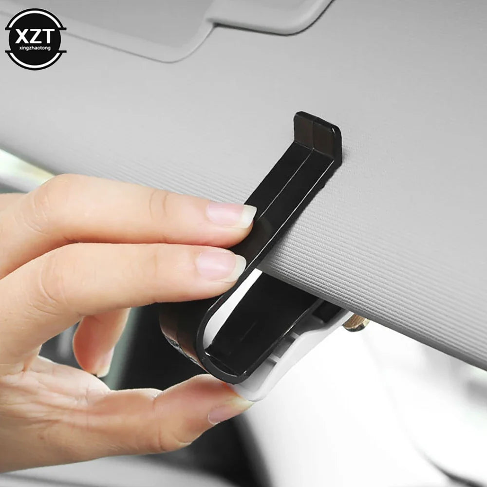 Auto Sun Visor Glasses Fastener Clip | Universal Car Sunglasses Holder
