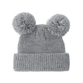 0-12M Solid Knitted Cute Pom Pom Cap | Newborn Baby Turban Hat