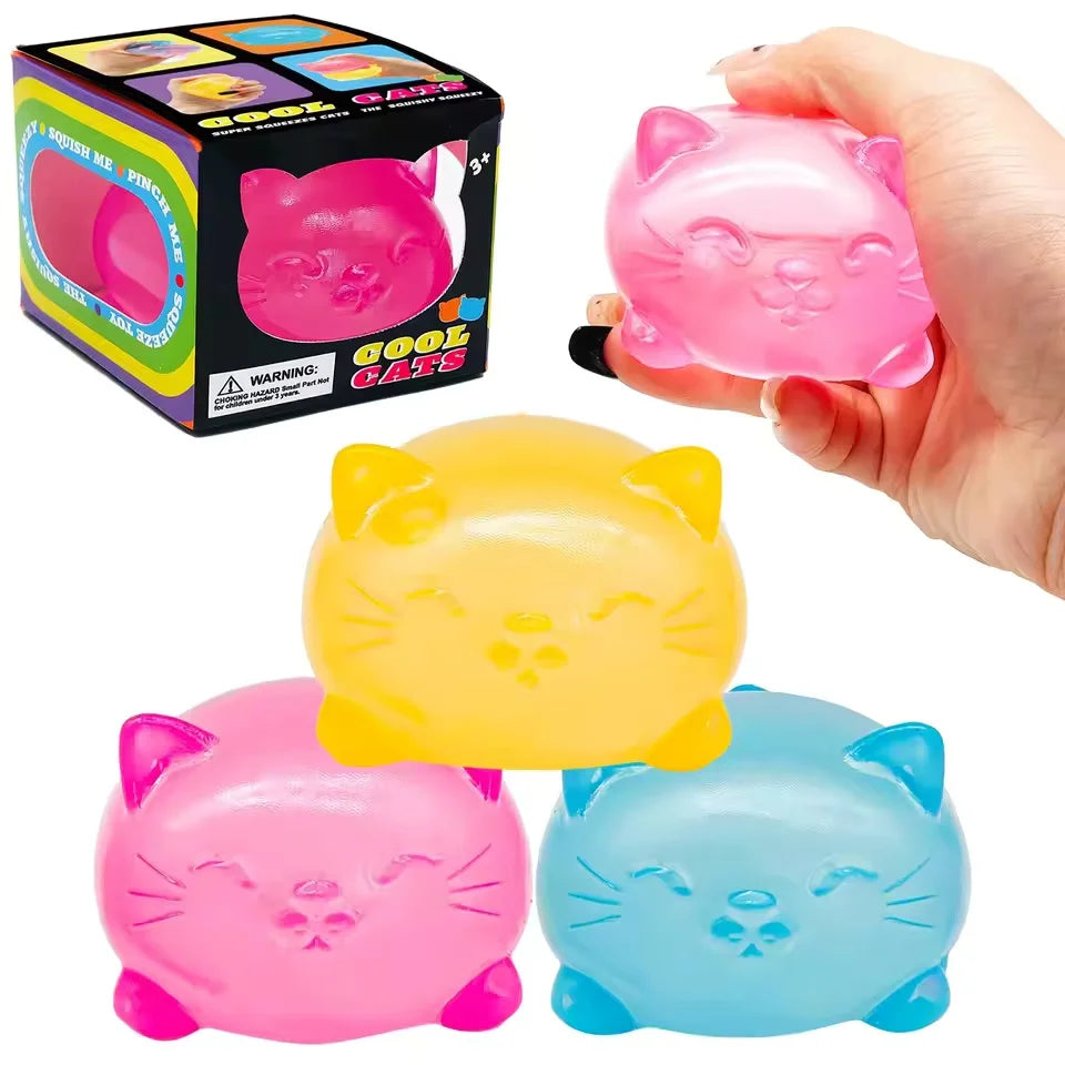 Mini Cute Cat Maltose Decompression Toy | Non Toxic Pressure Relief Tool for Adults and Students