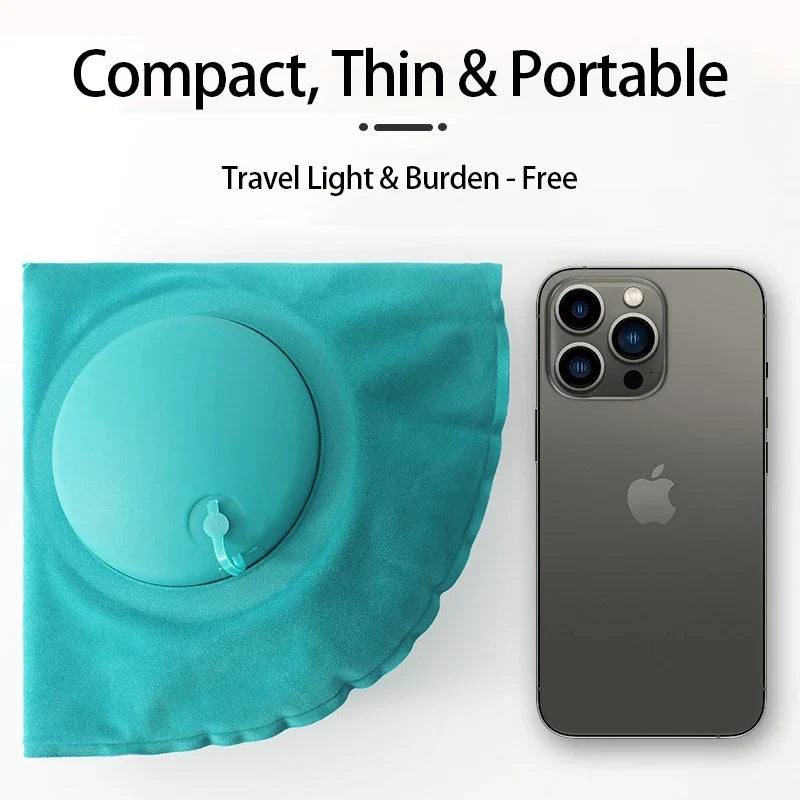 U-Shape Inflatable Travel Pillow | Portable Neck Support for Flight and Commute