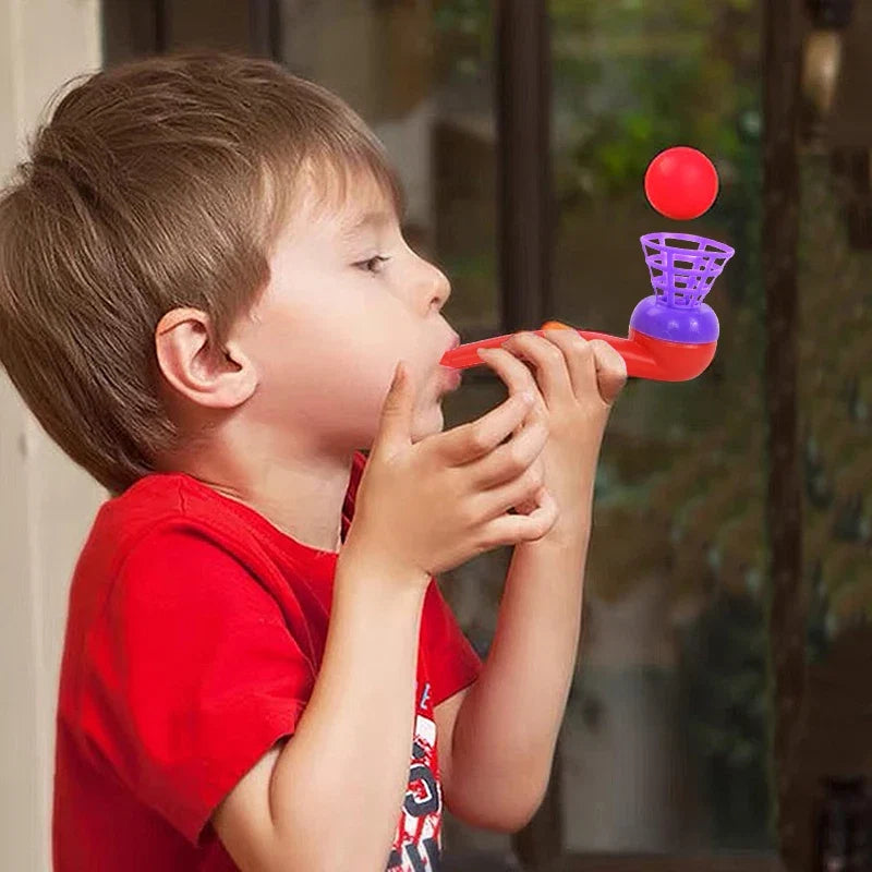 Colorful Blowing Pipe Magic Floating Ball Game | Kids Party Favor Toy
