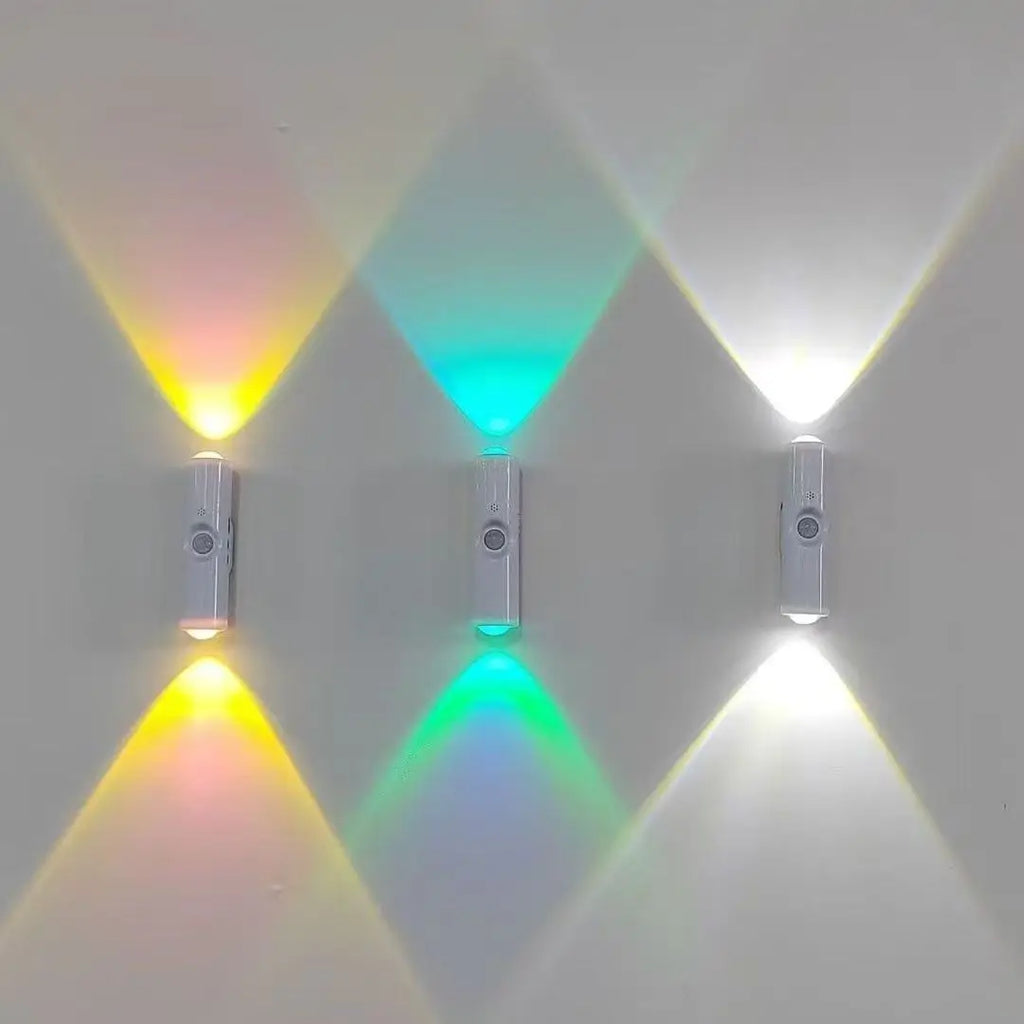 Smart RGB Gradient Night Light | Magnetic Motion Sensor Rechargeable Wall Lamp