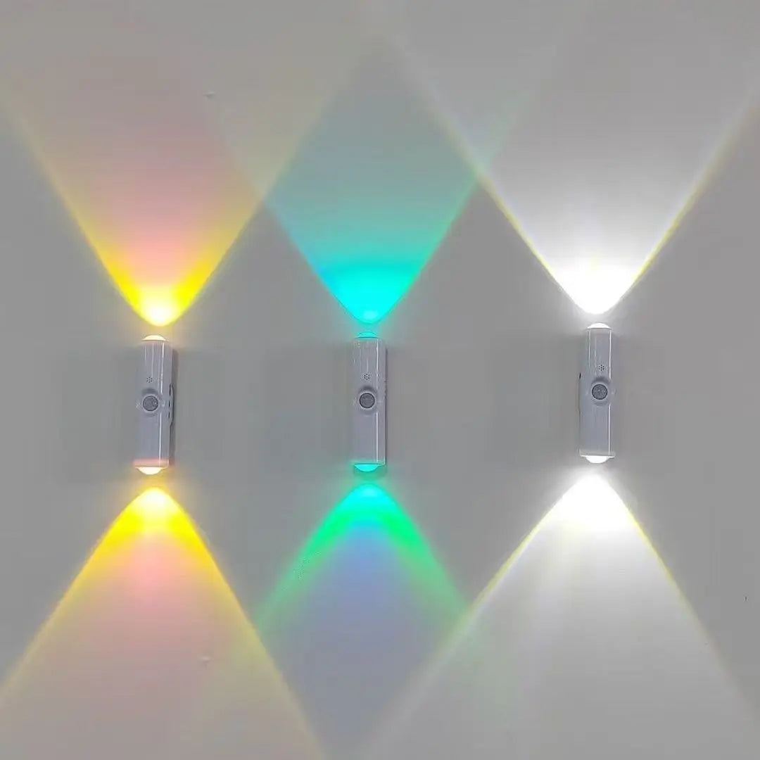 RGB Gradient Night Light | Motion Sensor Rechargeable Wall Lamp