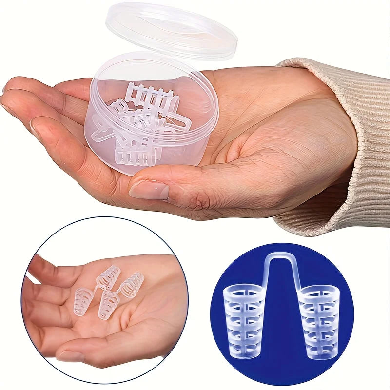 Soft Silicone Nasal Strips | Portable Snoring Relief Aid