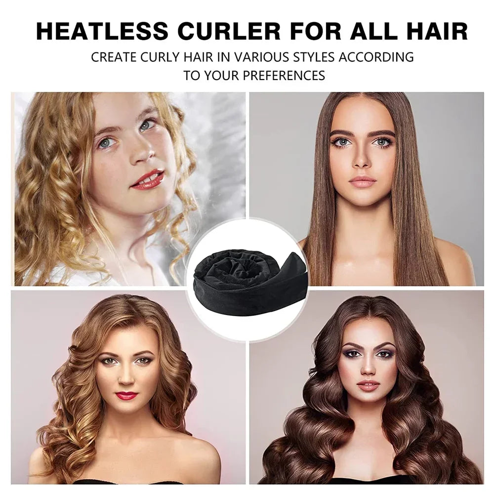 Heatless Curling Rod Headband | No Heat Hair Curler for Soft Sleeping Curls