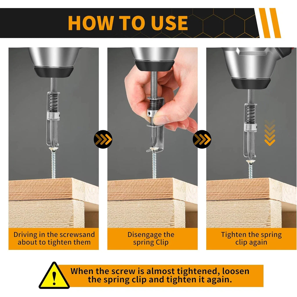 Spring Loaded Screw Holder Bit | Phillips Anti-drop Screwdriver Bit Holder