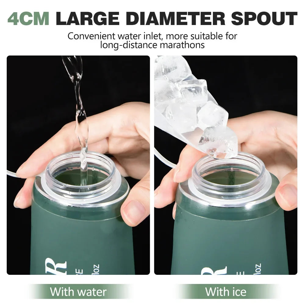 Collapsible Silicone Water Bottle | Bite Size Outdoor Hydration for Running and Hiking