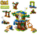 6in1 Tree House Building Blocks Set | Girls Castle Room with Climb Slide