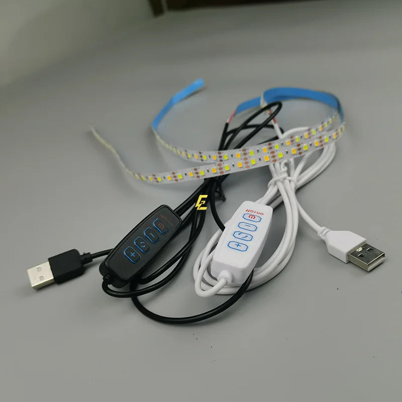 5V USB LED Strip Light | Two-Color Temperature with Electrodeless Dimming