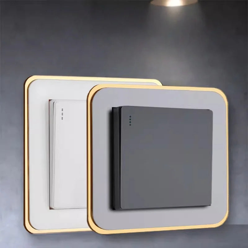 Switch Cover Decorative Frame | Non-Adhesive Acrylic Wall Plate Protector