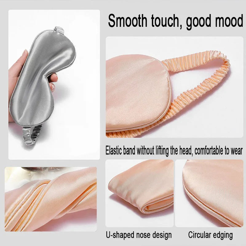Imitated Silk Sleep Eye Mask | Soft Comfortable Sleeping Shield for Light Blocking