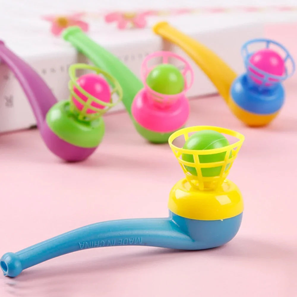 Blow Pipe and Balls Outdoor Party Game Set | Fun Blowing Toys for Kids