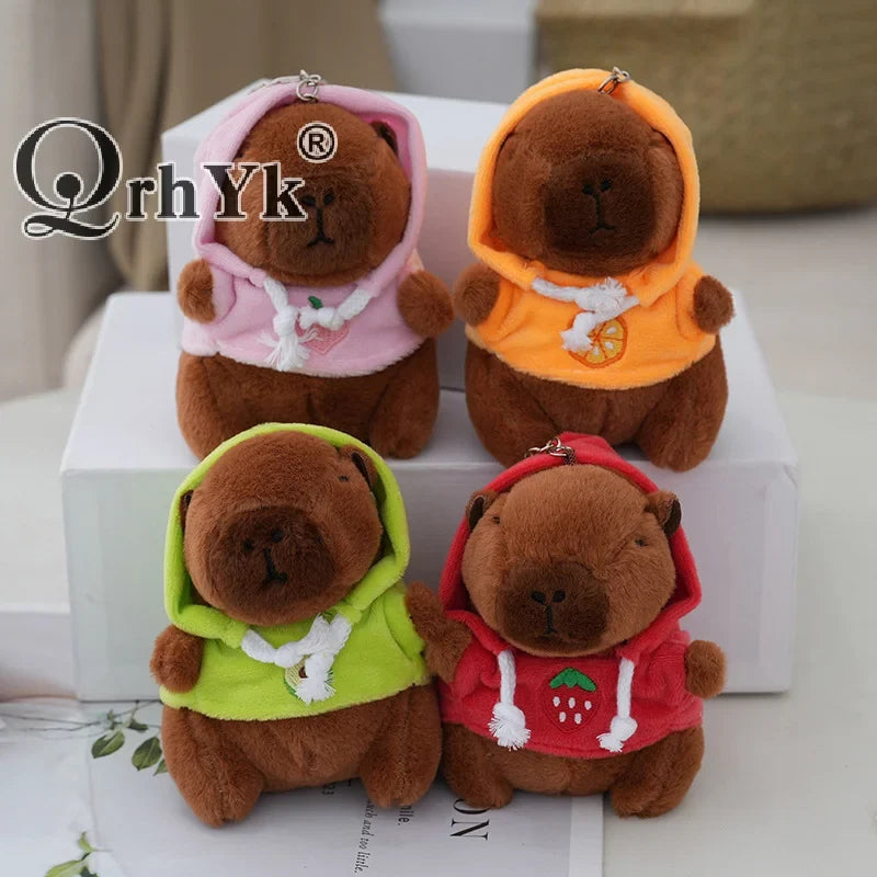 Capybara Plush Keychain | Cartoon Bag Pendant and Car Keyring