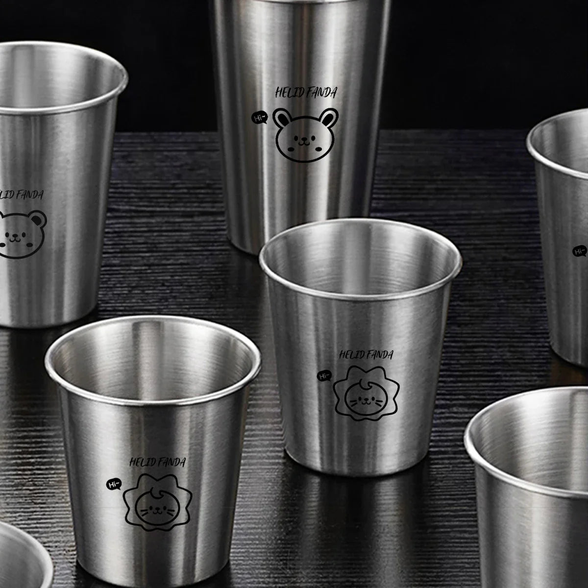 WORTHBUY 304 Stainless Steel Stackable Cup | Portable Metal Tumbler for Coffee, Beer, and Milk