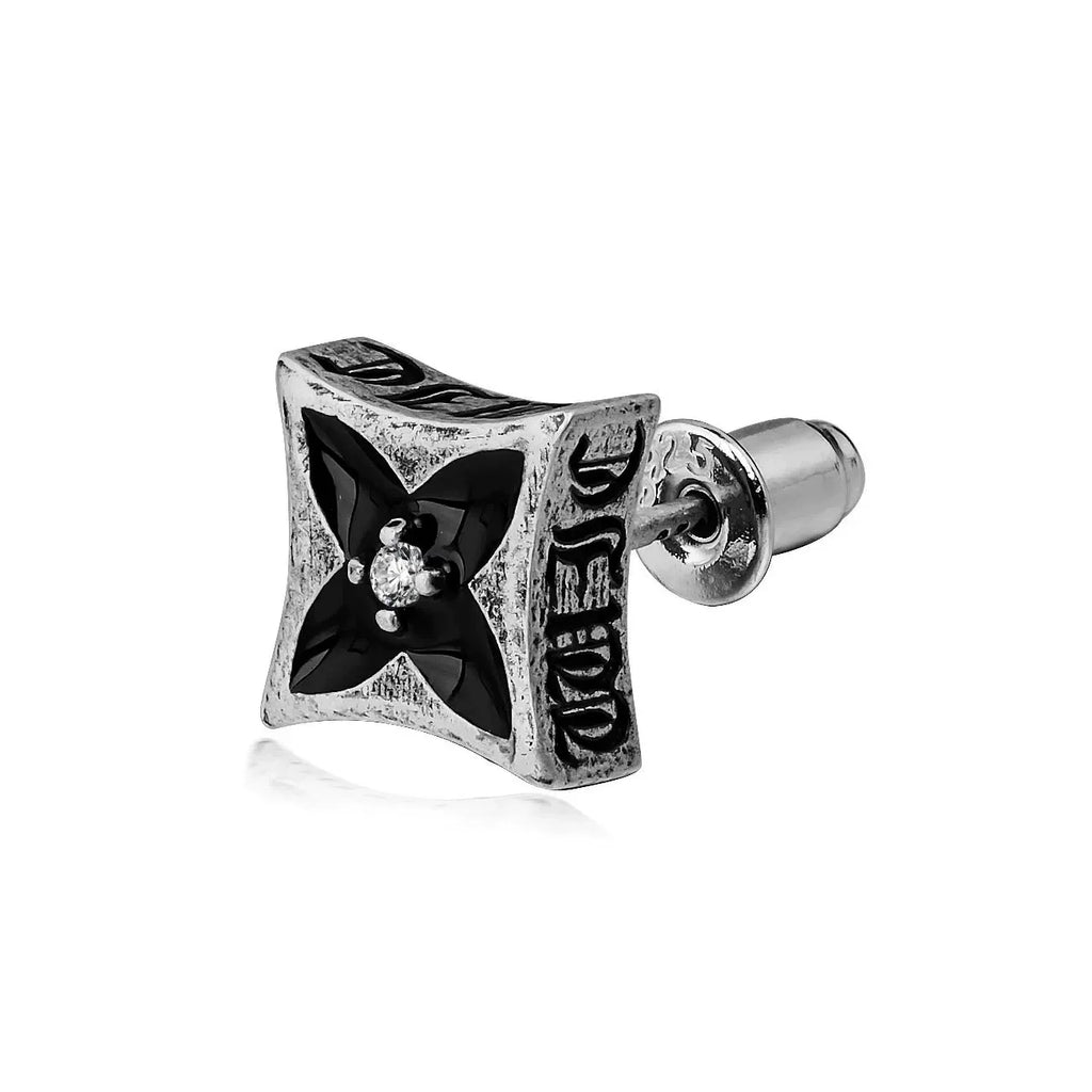 Vintage Four-Leaf Clover Stud Earrings | Handcrafted Lucky Charm Jewelry