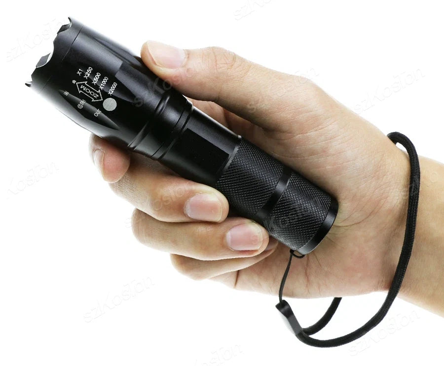 High Power LED Flashlight | Zoomable Aluminum Alloy Camping Torch
