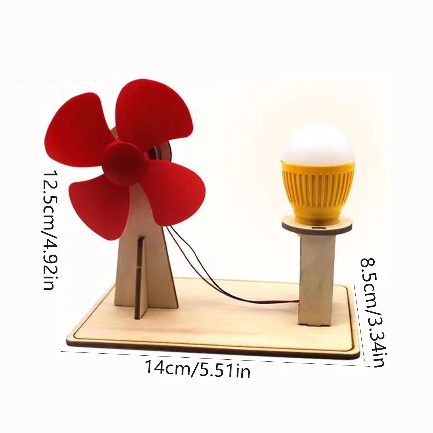 Wooden Wind Generator Model | Kids Science Toy Physics Kit