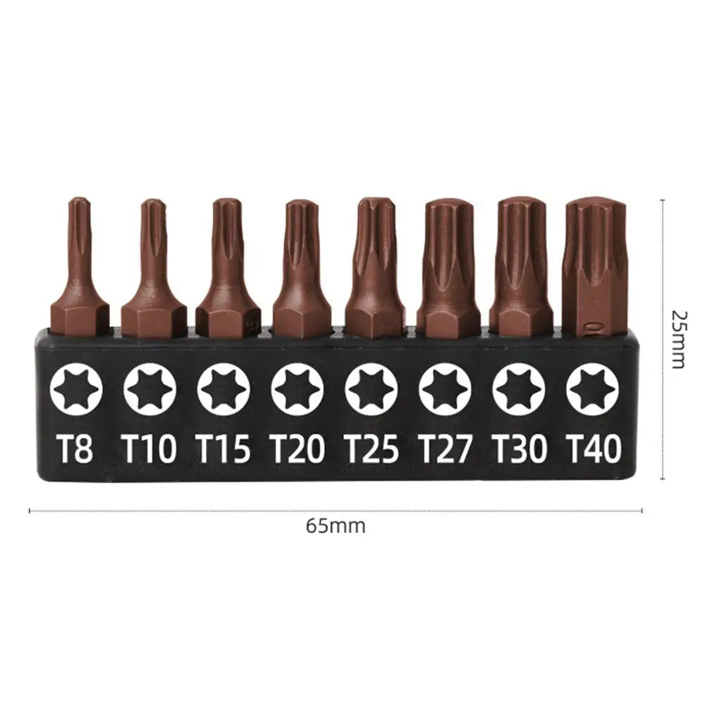 Screwdriver Bits Set 25mm 50mm | S2 Alloy Steel Magnetic Screwdriver Bits for Phillips, Slotted, Hex, Torx