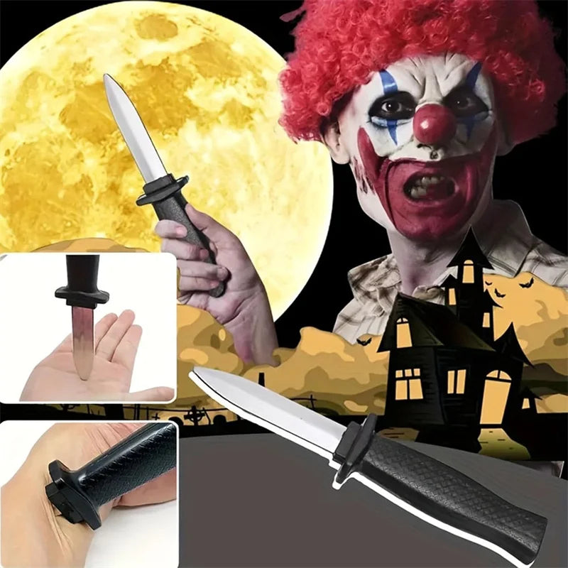Retractable Fake Knife Toy | Plastic Prop Blade for Pranks and Cosplay