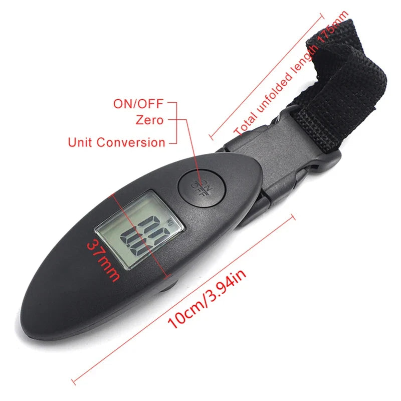 Portable Digital Luggage Scale | 40kg Capacity Travel Weighing Tool