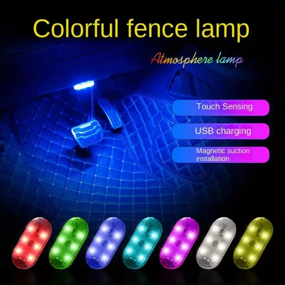 Wireless LED Car Interior Lights | USB Rechargeable Ceiling Lamp, Reading Light & Door Light