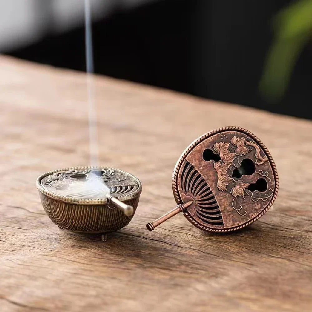 Mini Teapot Incense Burner | Vintage Sandalwood Holder for Living Room