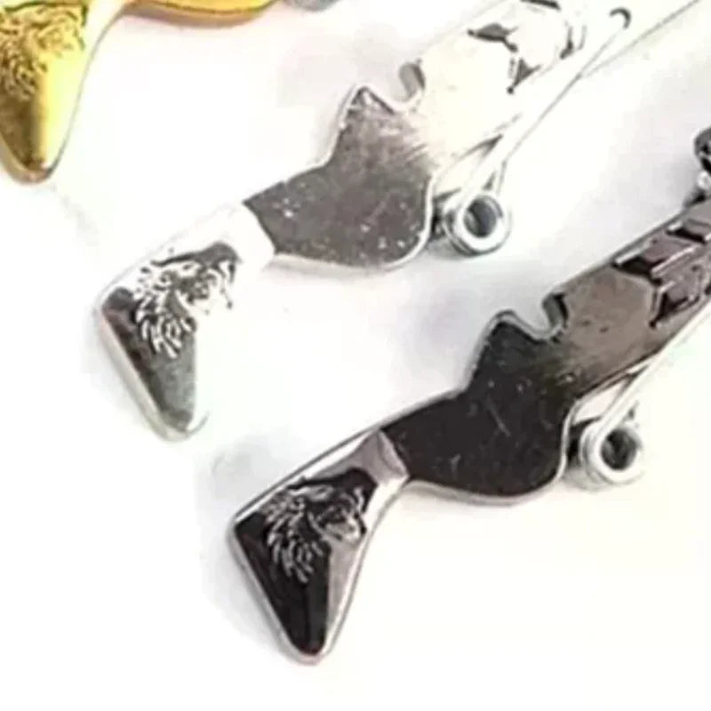 Mini Toothpick Gun | Metal Toy Shooting Game for Stress Relief