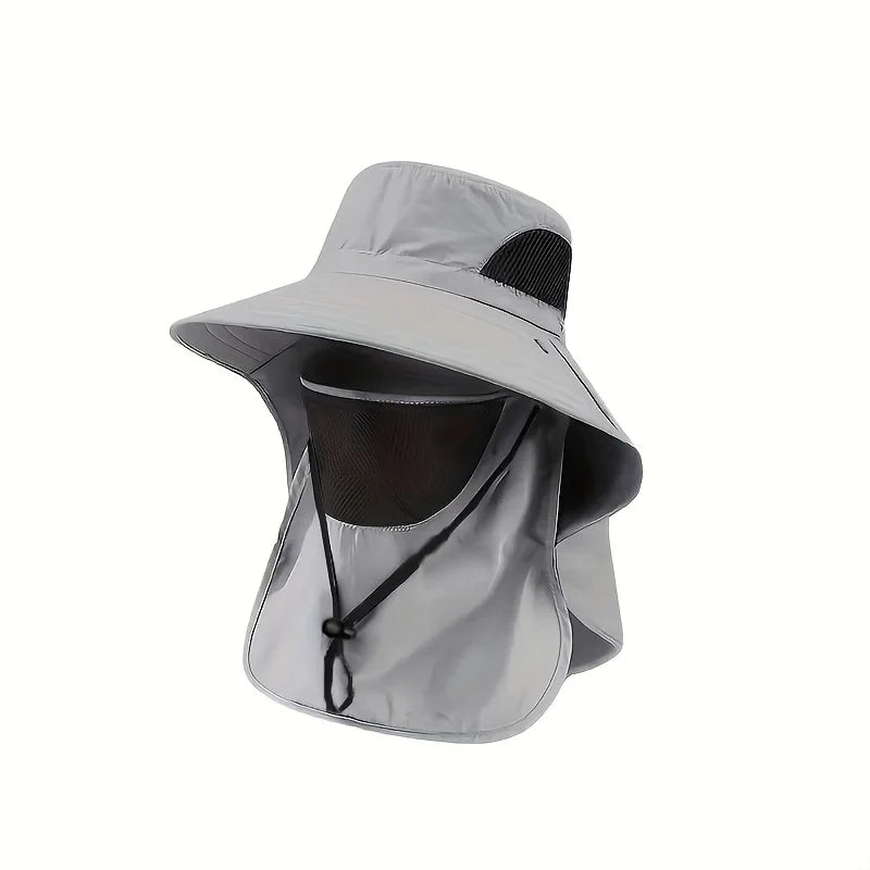 Summer Sun Hat with Neck Flap | UV Protection Outdoor Cap for Hiking Fishing