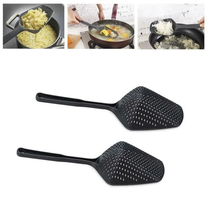 Kitchen Scoop Colander | Multi-Function Food Strainer and Drainer