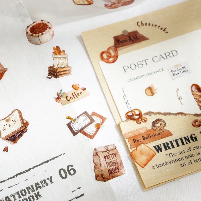 Cute Cartoon Snack Ice Cream Masking Tape | 5x200cm for DIY Scrapbooking
