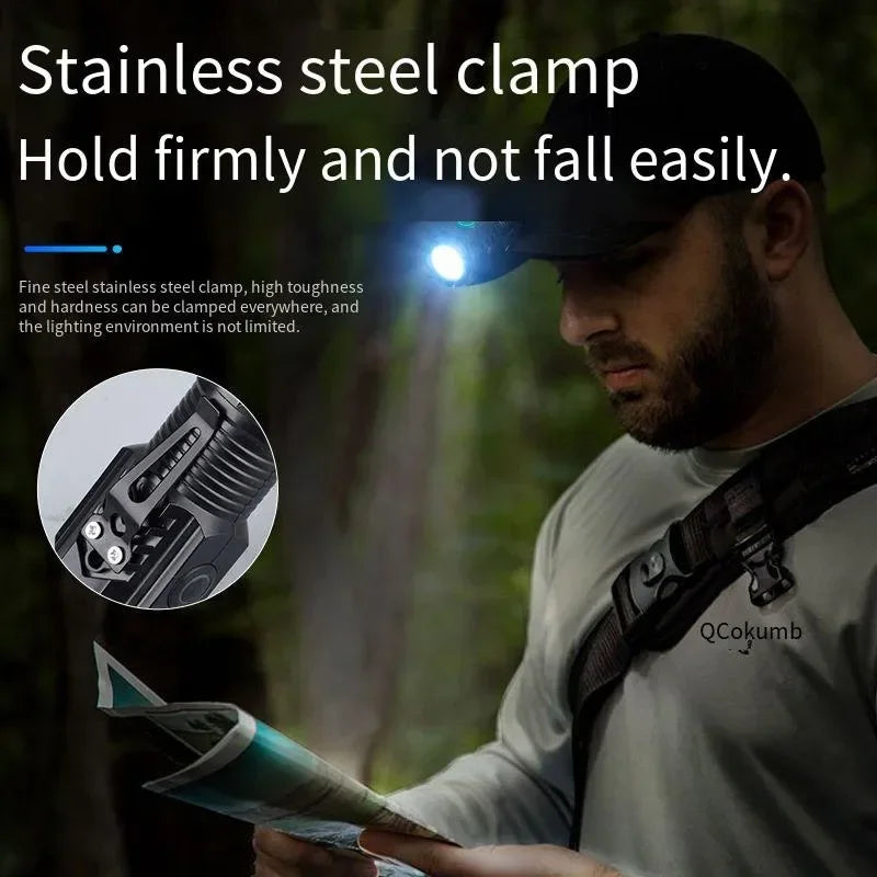 Portable Mini LED Flashlight | 3LED USB Rechargeable with Pen Clip