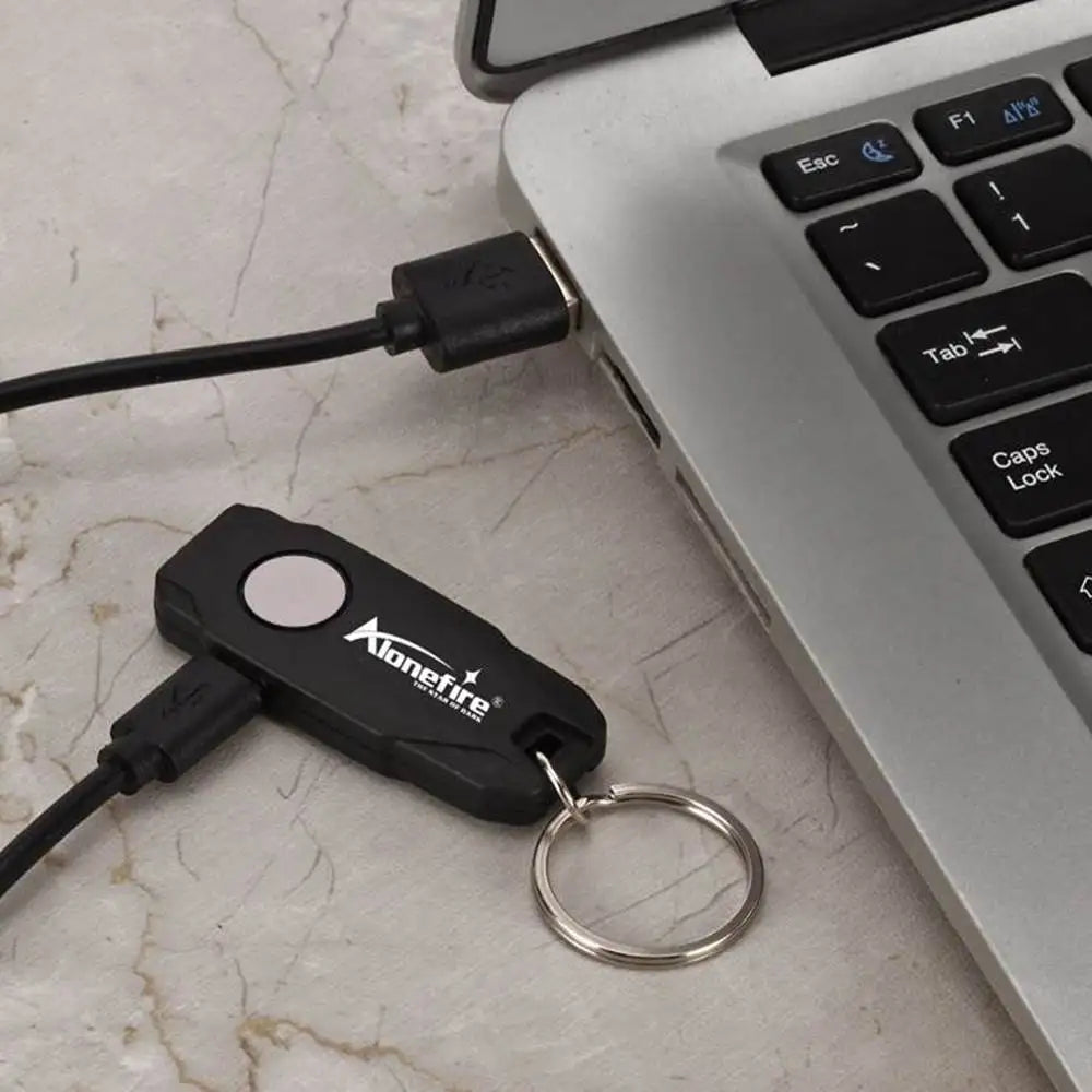 Mini LED Keychain Light | USB Rechargeable Compact Flashlight
