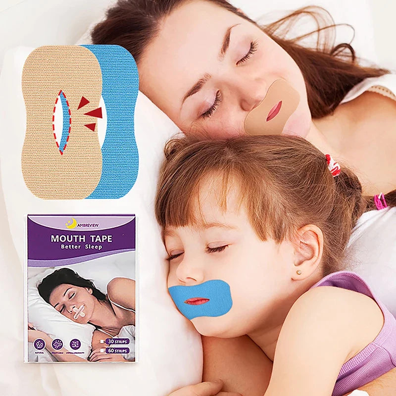 10/30 Pack Anti-Snoring Mouth Stickers | Night Sleep Aid for Nasal Breathing