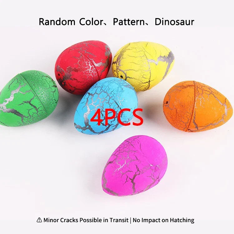 4PCS Magic Hatching Dinosaur Eggs | Water Grow Animal Science Toy