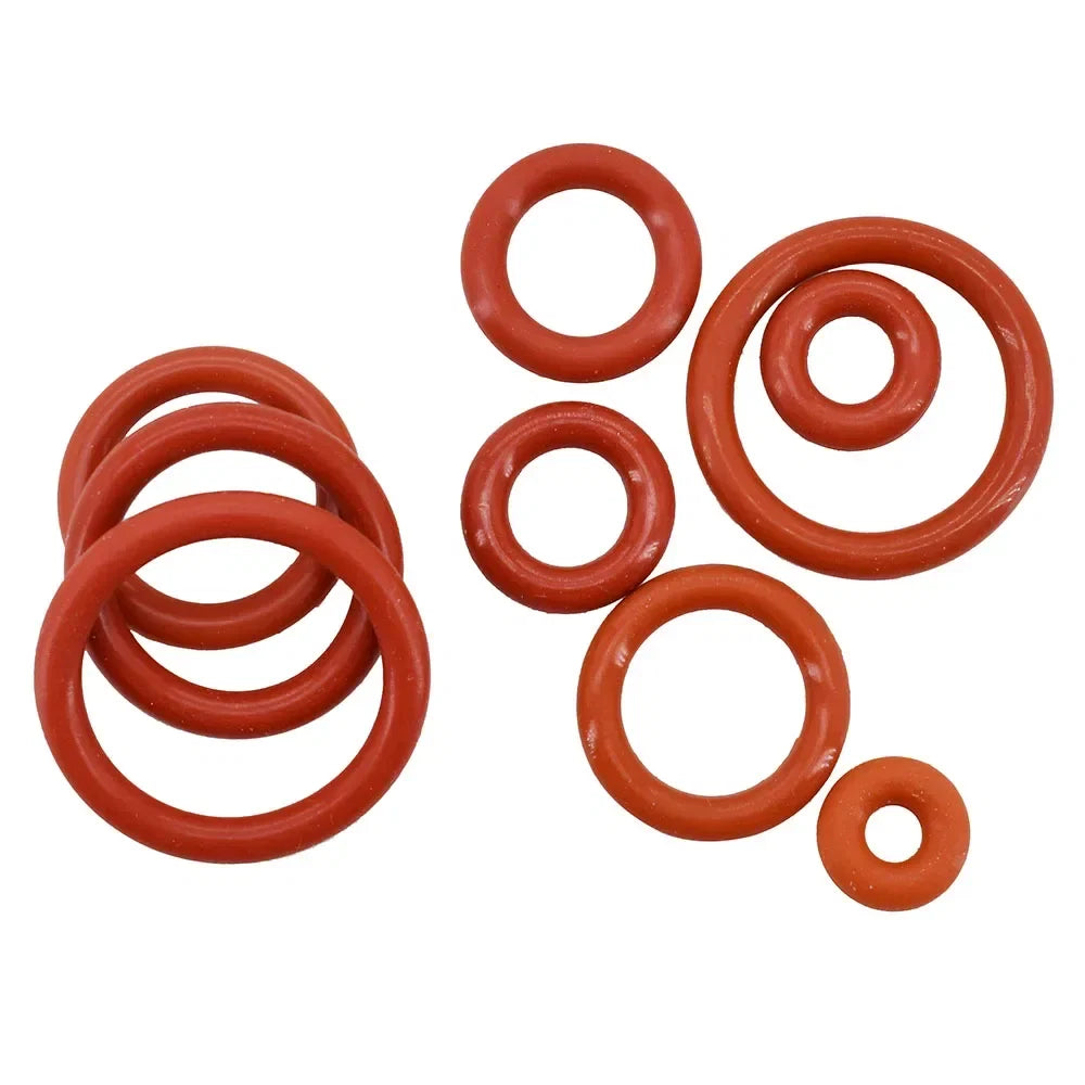 Red Silicone O-Ring Sealing Gasket | Food Grade VMQ Rubber Washer for Cooker