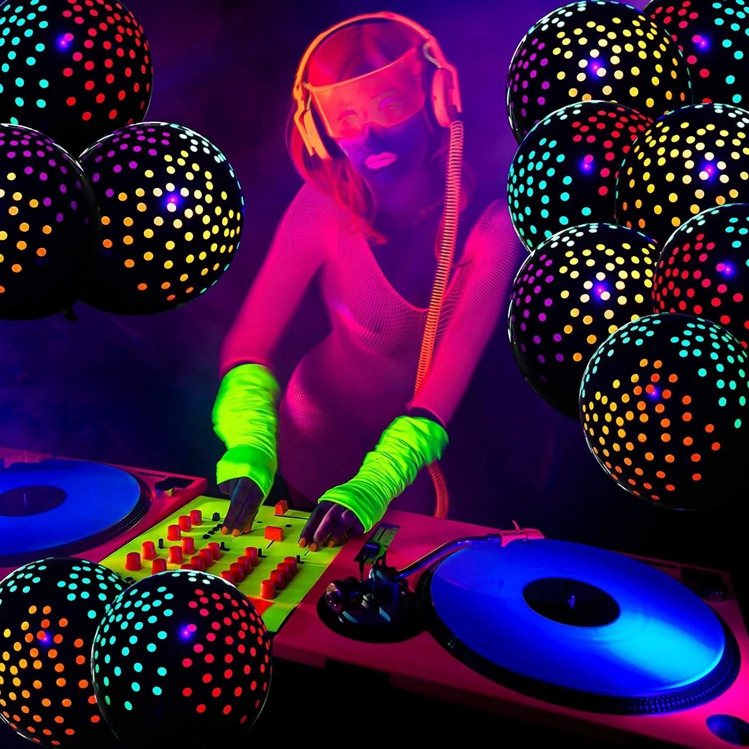 Glow Party Balloons 12 Inch Neon Latex Party Decor | 10 Pack