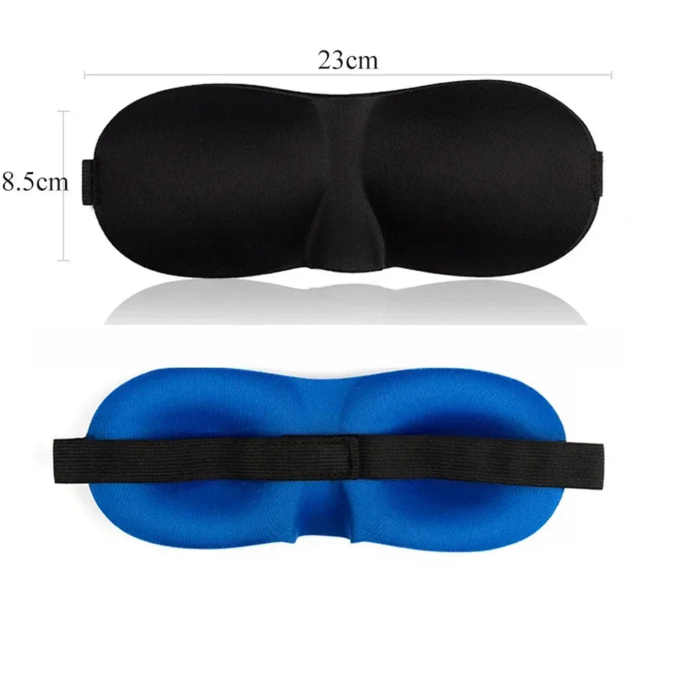 3D Sleep Mask for Travel and Nap | Lightweight Eye Cover with Storage Bag and Earplugs
