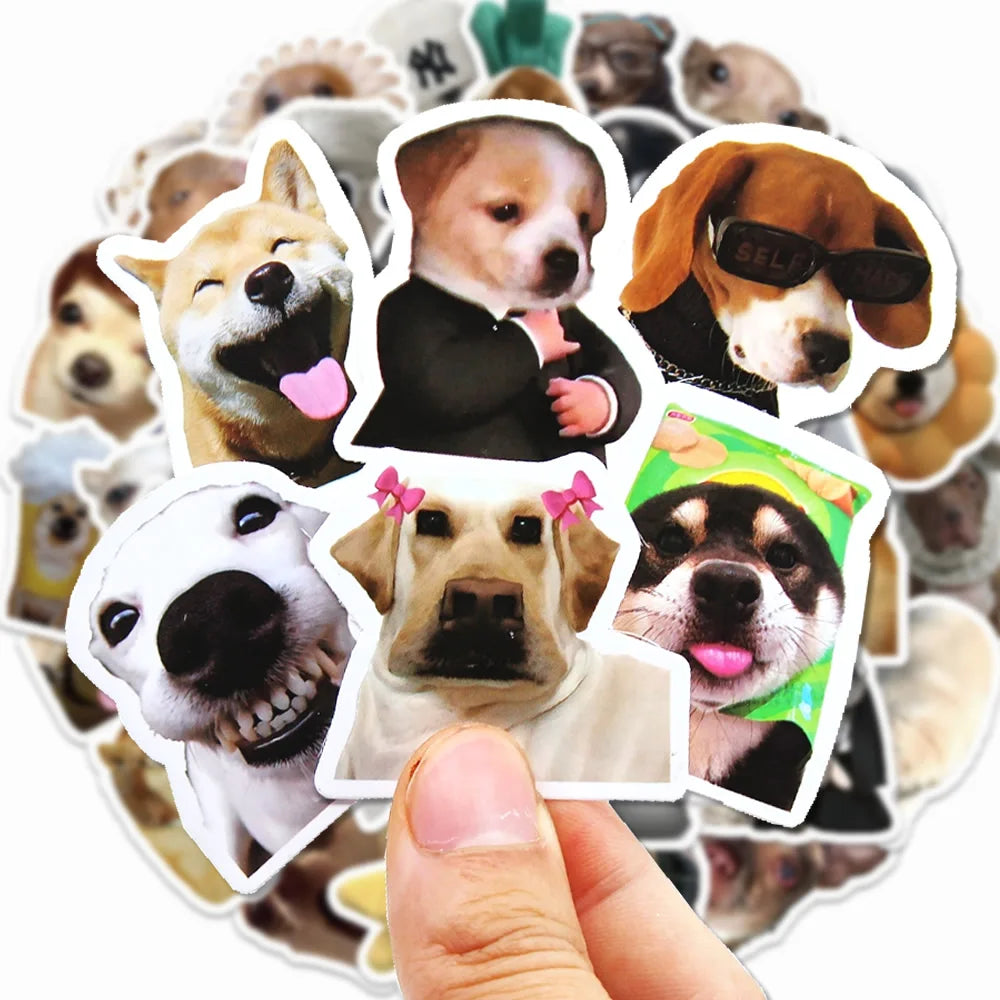 Funny Dogs Stickers | Cute Decals for Laptop, Guitar, and Water Bottle