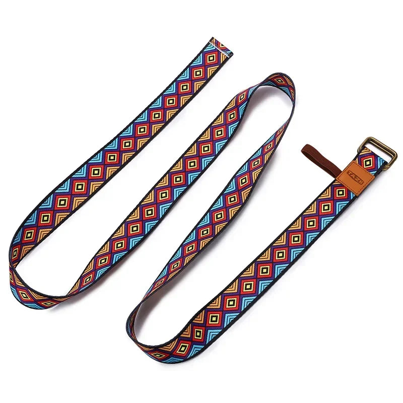 Vintage Yoga Strap 2.5M | Cotton Stretching Band for Dance and Fitness