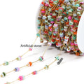 1 Meter Stainless Steel Enamel Beads Chain | DIY Jewelry Making Supplies