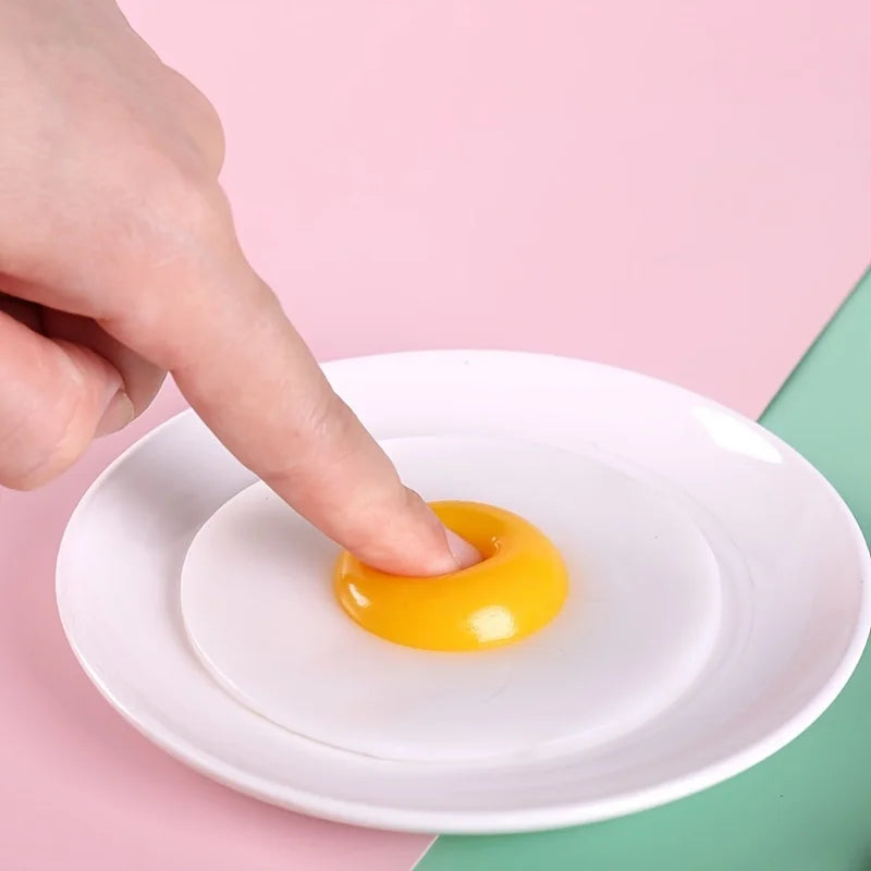 Funky Egg Splat Ball Squishy Toys | Stress Relief Squeezing Fidget Toy for Adults and Kids