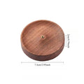 Solid Walnut Incense Burner | Handmade Wood Backflow Tea Ceremony Holder