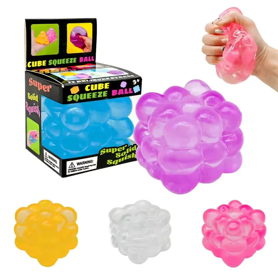 3D Candy Kneading Music Cube | Sensory Stress Relief Squeeze Toy for Adults