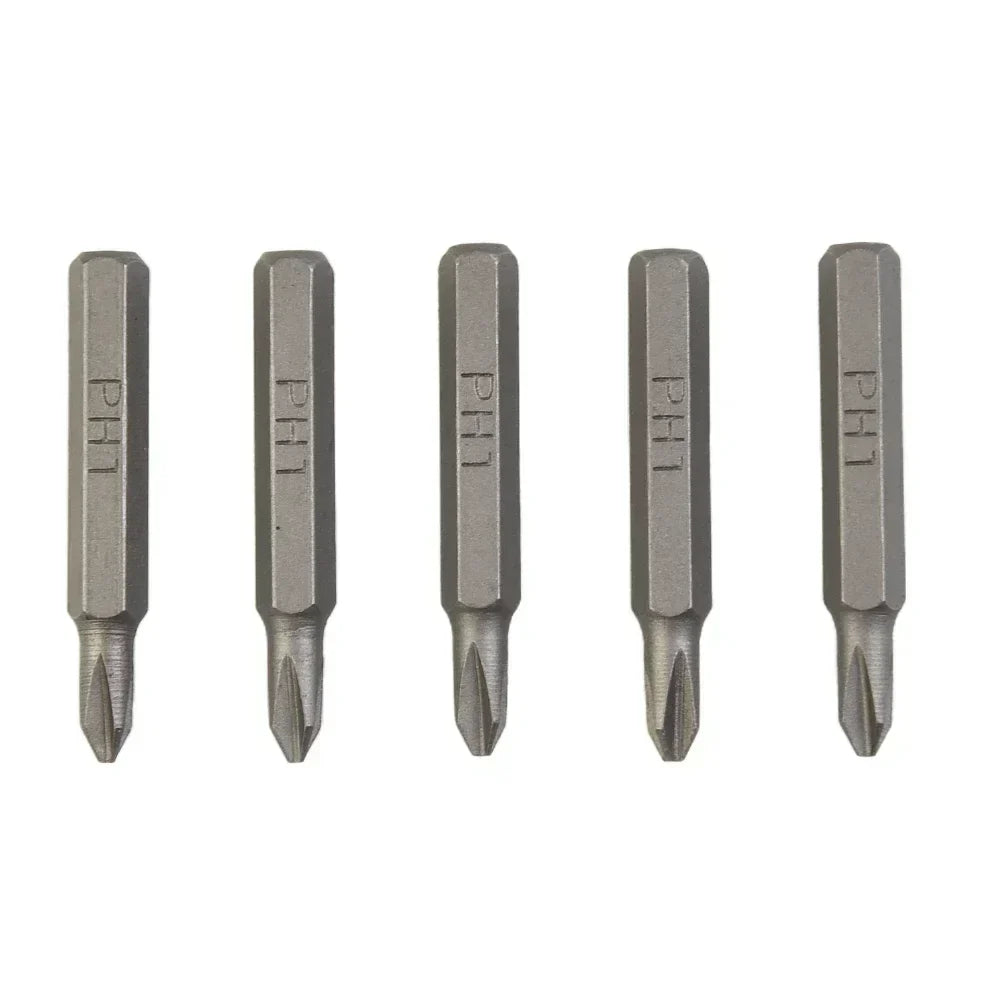 5pcs Cross Screwdriver Bit Set Magnetic Phillips Bits PH0000 to PH2 | 4mm Hex Shank Precision Hand Tools