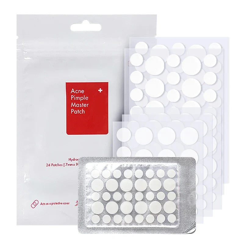 24pcs/36pcs Round Hydrogel Invisible Acne Sticker | Skin Care & Makeup Cover Patches