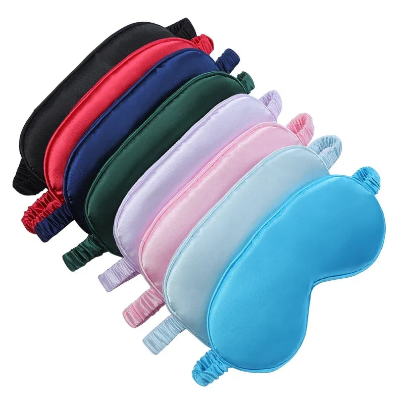 Silk Sleep Eye Mask for Women | Travel Blindfold with Light Blocking
