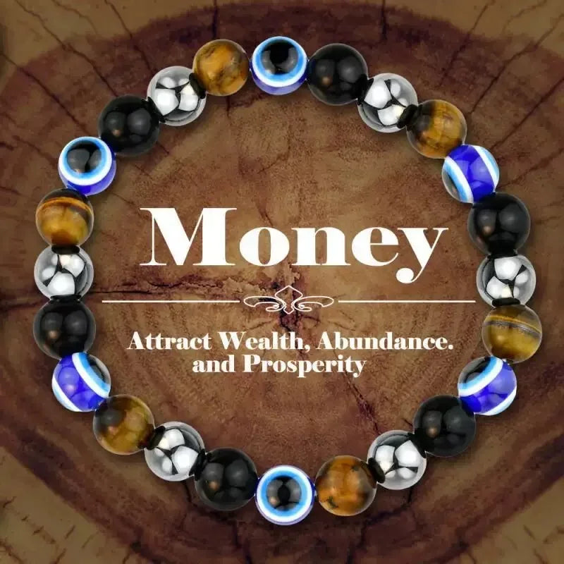 Stone Symbolic Tiger's Eye Bracelet | Unisex Wealth & Confidence Jewelry
